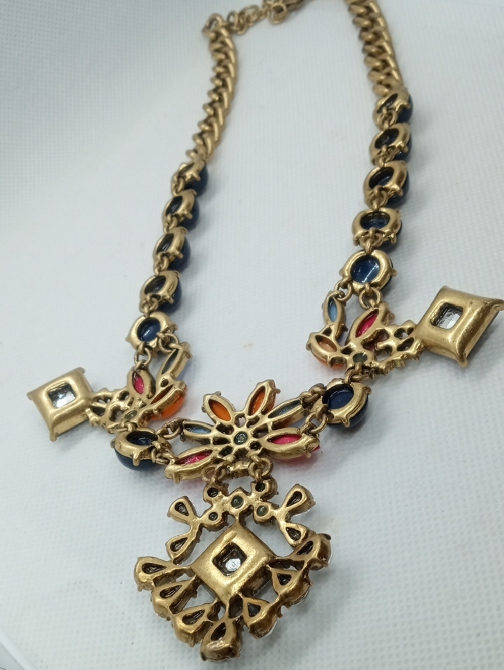 J.CREW HEAVILY JEWELED STATEMENT NECKLACE - Picture 7 of 8